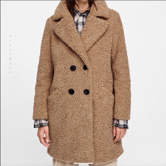NWOT ZARA TEDDY BEAR COAT 🧥 - Picture 3 of 8